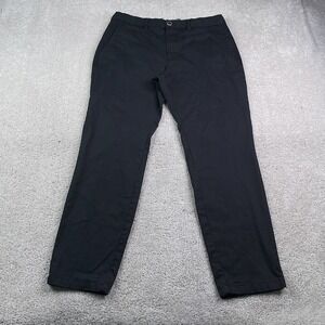 Perk Pants Mens 34x30 Black Feel Good Stretch Chino Slim Fit Stretch Twill